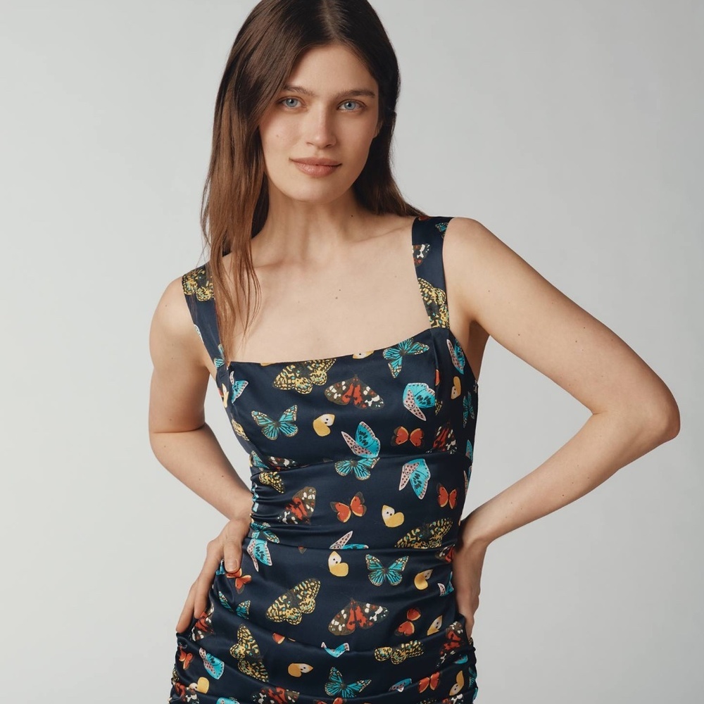 NWOT Maeve Sleeveless Square-Neck Mini Dress